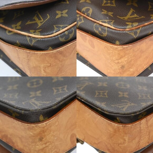 LOUIS VUITTON Cartouchiere MM Shoulder Bag Monogram Leather Brown M51253 64EF845 - Picture 7 of 14